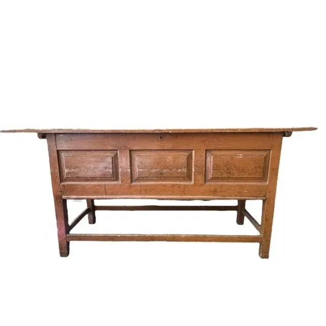 Early 1900s French Baker's Table With Lift Top For Sale - Image 4 of 12
