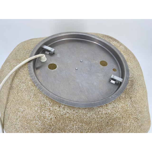 Moon Rock Light Object in Fiberglass attributed to André Cazenave, France, 1960s For Sale - Image 6 of 12
