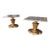 Pair of Neoclassical Giltwood Marble-Top Pedestal Plant Stands For Sale