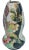 Antique Cloisonne Ceramic Vase with Handles For Sale - Image 4 of 7