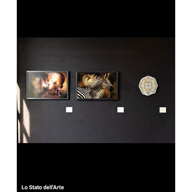 Raku Ceramic Wall Plate Oltre Lintreccio by Stefania Zoppellaro, Italy, 2021 For Sale - Image 4 of 9