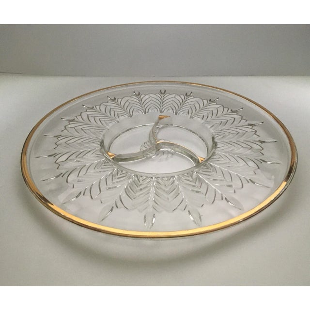 1950s 1950s Jeanette Glass Appetizer Platter For Sale - Image 5 of 10