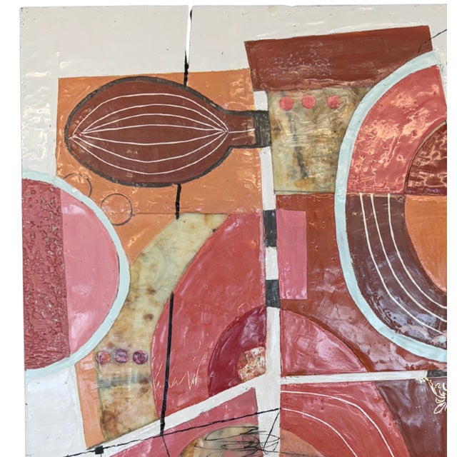 Contemporary Abstract Encaustic Painting Hope Springs Eternal by Therese Cook For Sale - Image 4 of 4