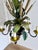 French Country Tole Botanical Five-Light Chandelier with Cattails and Flowers, 1960s For Sale - Image 13 of 17