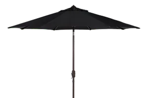 Resistant 9 Ft Auto Tilt Crank Umbrella in Black