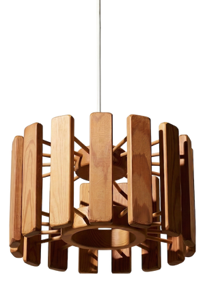 Mid-Century Modern Scandinavian Pine Suspension, 1970s