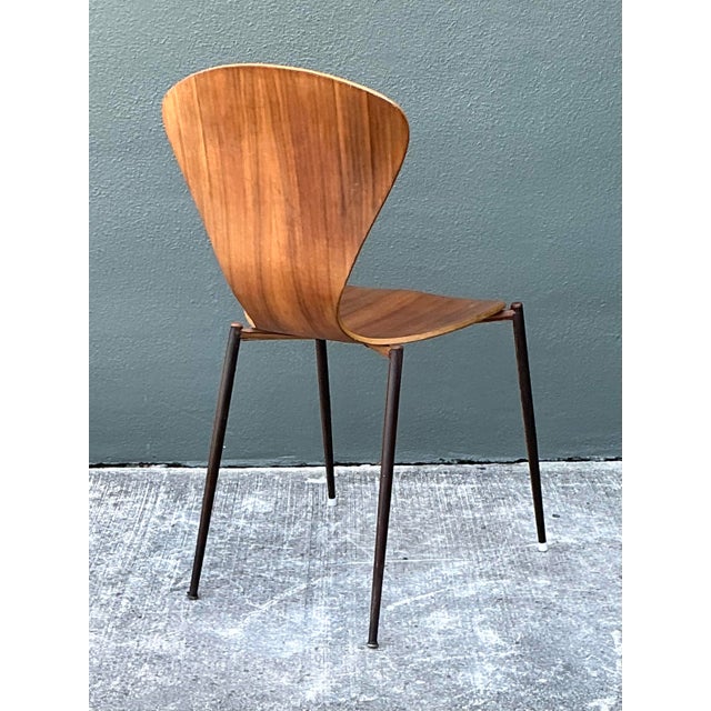 Wood Vintage Danish Bent Plywood Chair For Sale - Image 7 of 12