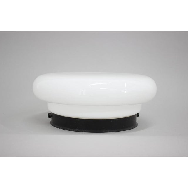 Glass Flushmount Light, Czechoslovakia, 1970s For Sale - Image 4 of 12