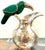 Mid-Century Mexican Silverplate & Malachite Parrot Pitcher, Style Los Castillo For Sale - Image 11 of 12