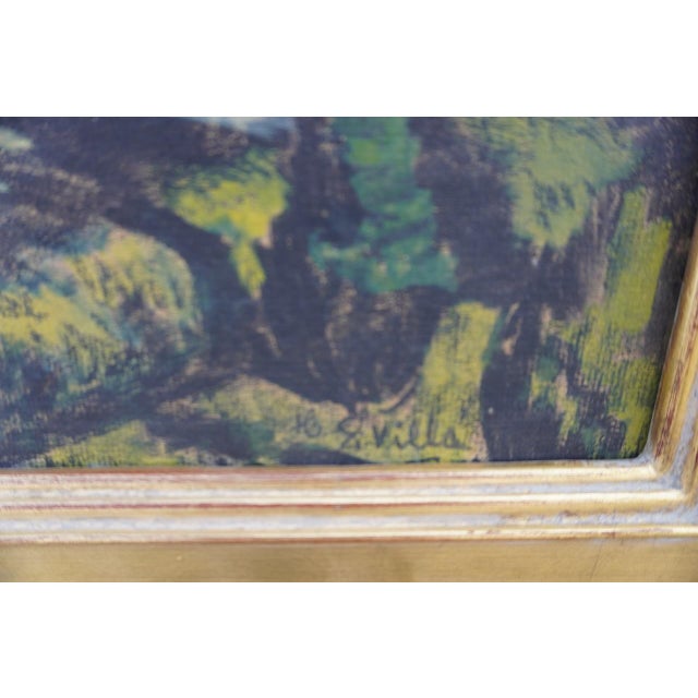 A really dreamy landscape by a beloved and pioneering Los Angeles artist. Measures 18" x 24", framed 24 3/4" x 31"....