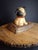 American Antique Hubley Cast Iron Fido on Pillow Still Penny Bank, Original Paint C. 1920s For Sale - Image 3 of 17