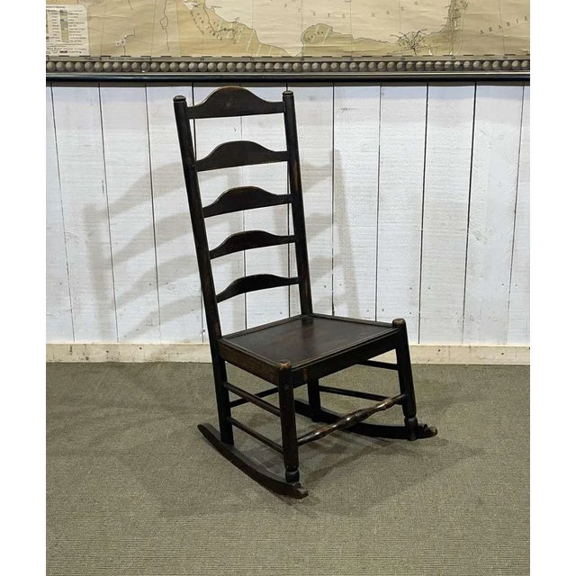19th Century English Nurses Chair in Oak and Ash For Sale - Image 10 of 10