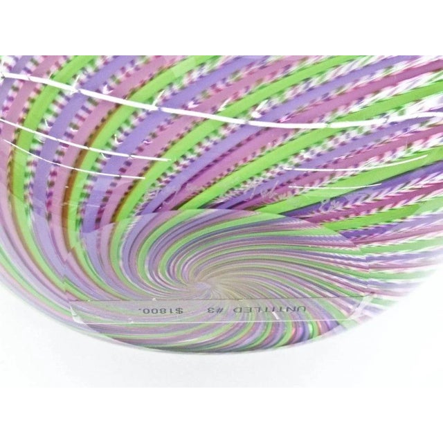 Contemporary Bryan Rubino Contemporary Glass Blown Vase For Sale - Image 3 of 4