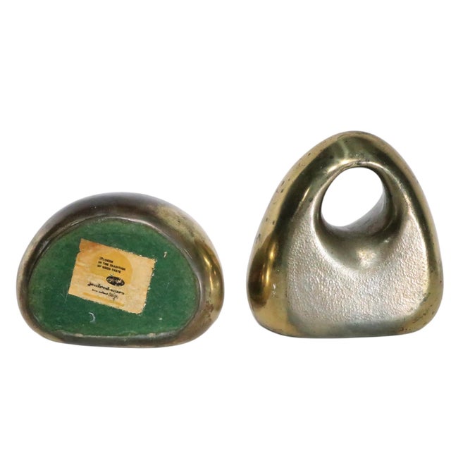 Mid 20th Century Brutalist Ben Seibel for Jenfredware Bookends For Sale - Image 11 of 15