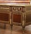 19th Century French Louis XVI Mahogany, Bronze & Leather-Top Partner Desk For Sale - Image 15 of 15