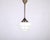 Art Deco Cascade Pendant Light in Brass and Opaline Glass, 1930s For Sale - Image 9 of 9
