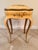 Italian 1950s Italian Florentine Hand-Painted Sewing or Jewelry Box on Cabriole-Leg Stand For Sale - Image 3 of 18