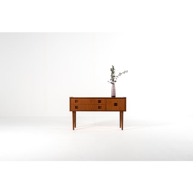 Brown Mid-Century Modern Danish Oak Sideboard, 1960s For Sale - Image 8 of 14
