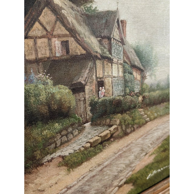 Antique Original Dutch Oil Painting For Sale - Image 4 of 5