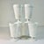 Glass 1950s Vintage Americana Arts & Crafts Boho Chic Milk Glass Pedestal Ice Tea Glasses - Set of 5 For Sale - Image 7 of 9