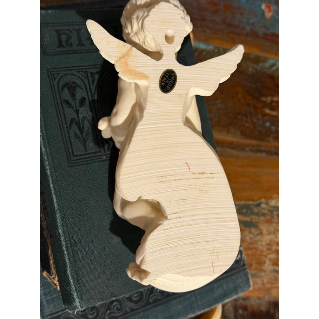 Beige Vintage Italian Cherub Angel Wall Plaques Set – A. Giannelli & Benacchi Putti – Shabby Chic Decor For Sale - Image 8 of 8