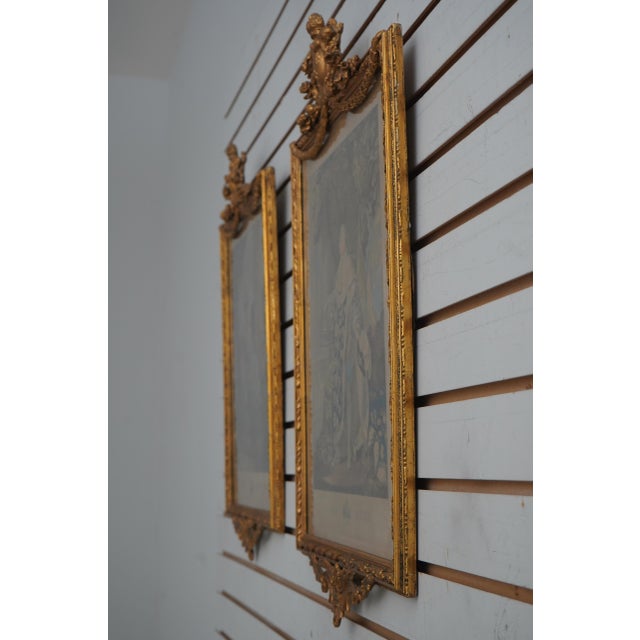Age: Approx: 150 Years Old Details: Rococo Style Frames Marie Antoinette & Louis Seize Ornate Delicate Carved Frames...