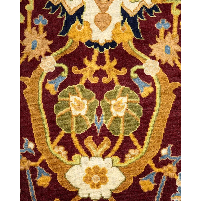 Traditional Mogul, One-of-a-Kind Hand-Knotted Area Rug - Red, 8' 3" x 10' 2" For Sale - Image 3 of 8