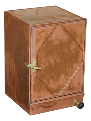 Copper & Brass Fridge Cabinet