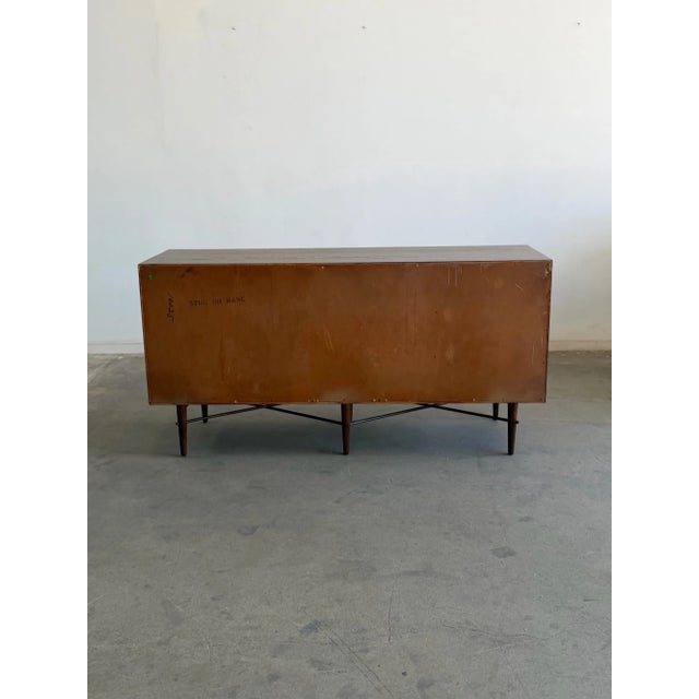 Mid 20th Century Walnut Ten Drawer Dresser by American of Martinsville For Sale - Image 10 of 14