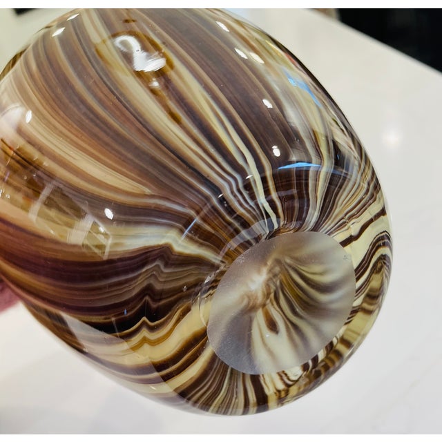 Large Murano Art Glass Vases - A Pair For Sale - Image 9 of 10