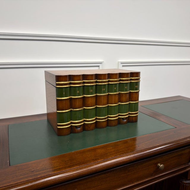 Brown Classic English Storage Book from Globe Wernicke For Sale - Image 8 of 8