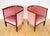 Antique Art Nouveau Edwardian Barrel Back Tub Armchairs in Mahogany and Pink Upholstery, 1910, Set of 2 For Sale - Image 16 of 18