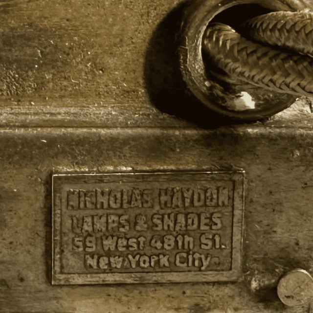 Pair of Chinese Ceramic Spotted Deer Joss Stick Holders Converted to Lamps by Nicholas Hayden, New York For Sale - Image 9 of 9