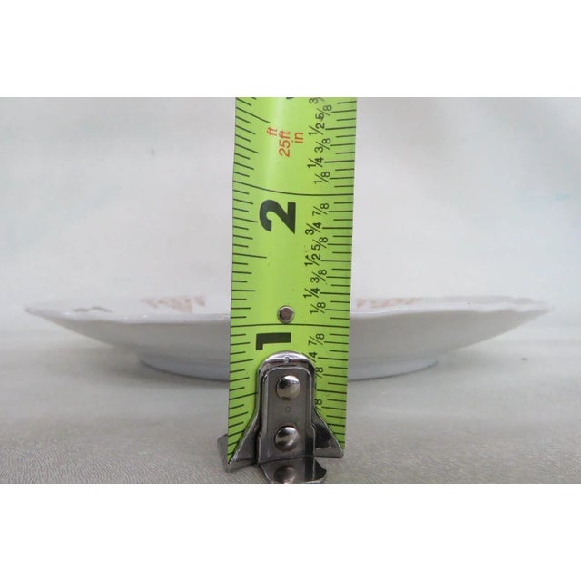 Shabby Chic Porcelain Pink Roses Floral Serving Plate With Handles For Sale In Miami - Image 6 of 13