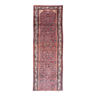 Persian Hamadan Fragment Short Runner 2.9 X 8.7 For Sale