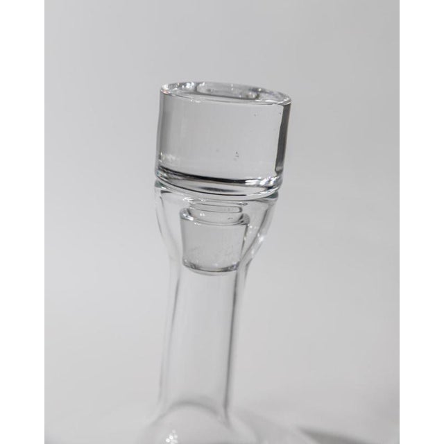 Vintage Italian Glass Decanter with Stopper, 1980s For Sale - Image 3 of 11