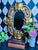 Giltwood Scroll Frame Oval Wall Mirror With Craquele, 20" For Sale - Image 4 of 6