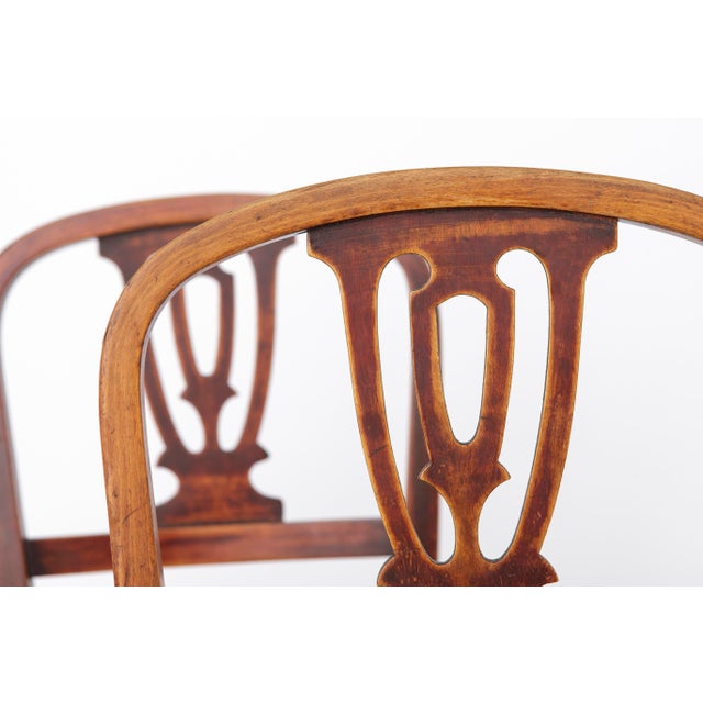 Vintage Bentwood and Cane Dining Chairs, Austria, 1940s, Set of 2 For Sale - Image 3 of 10