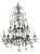 Hand-Carved Rock Crystal and Wrought Iron Chandelier. u.s.a. Late 20th Century. For Sale
