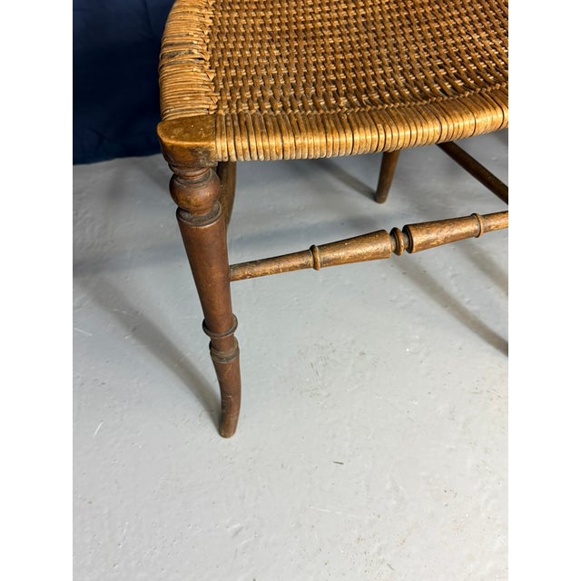 Wood Antique Late 19th Century Victorian Walnut Bedroom Chairs, Set of 2 For Sale - Image 7 of 10
