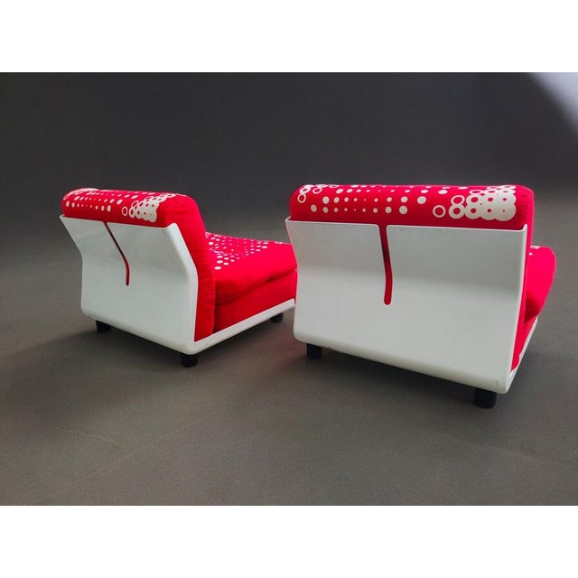 1970s Amanta Lounge Chairs by Mario Bellini and Gaetano Pesce for B&B Italia, 1970s, Set of 2 For Sale - Image 5 of 11