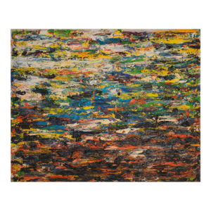 Contemporary Abstract Oil on Canvas Painting "Paysage (Ref 18085)" by Martin Reyna