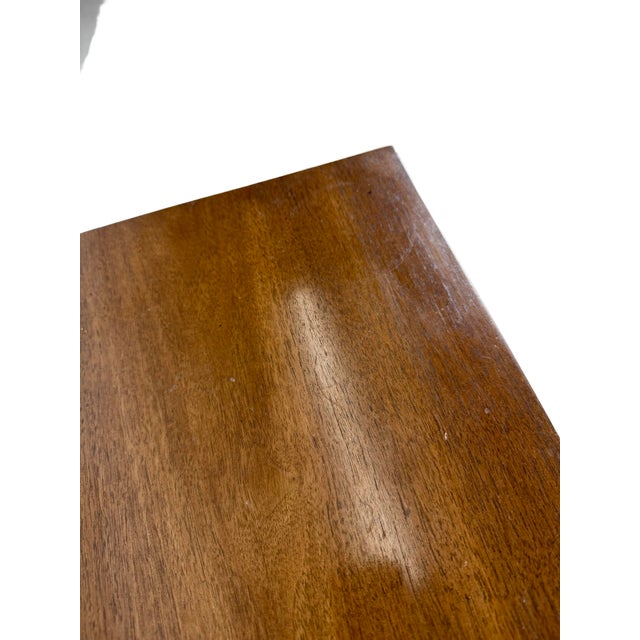 Broyhill Premier Emphasis Mid-Century Modern Walnut Cabinet End Table For Sale - Image 17 of 18