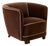 Danish Art Deco Club Chair in Velvet, 1940's. For Sale
