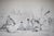Traditional The Perfect Hunt Team 1931 Pen & Ink Drawing by Paul Brown For Sale - Image 3 of 7