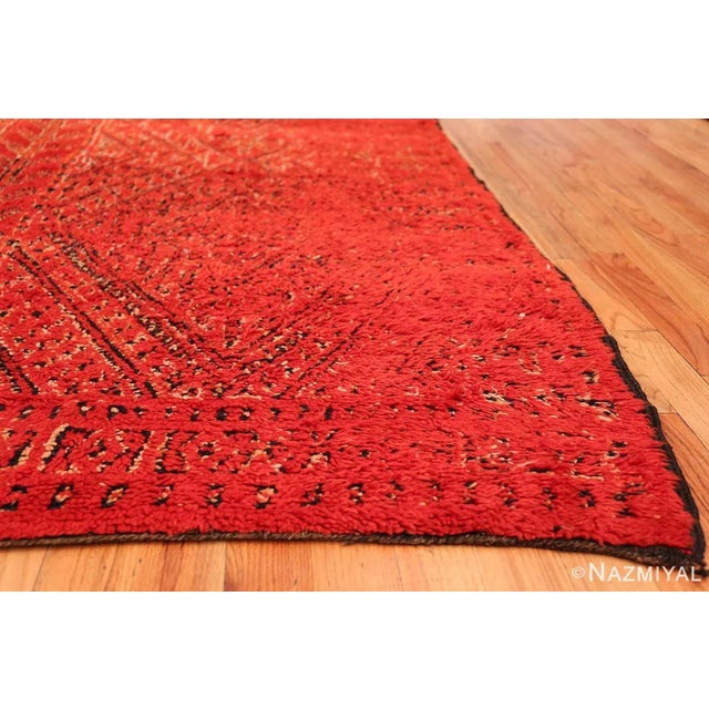 Nazmiyal Collection Double Sided Vintage Red Berber Moroccan Rug For Sale In New York - Image 6 of 12