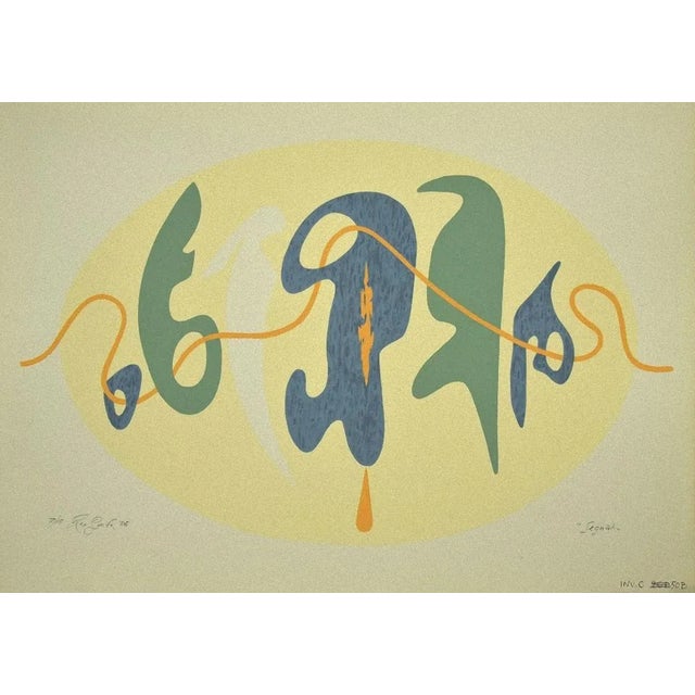 Signals is an original Contemporary artwork realized in 1986 by the italian artist Leo Guida. Original Colored Etching on...