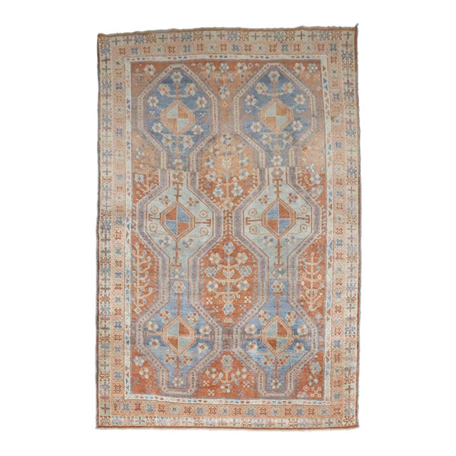 Early 20th Century Tribal Persian Shiraz Small Rug - 3'11" x 5'8" For Sale