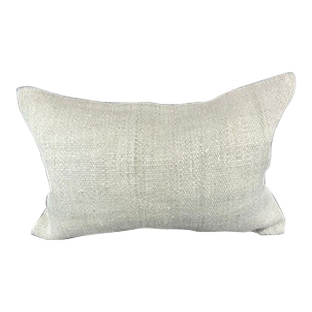 16 x 24 Hemp Pillow Turkish Cushion Natural White Pillow Cushion Cover For Sale