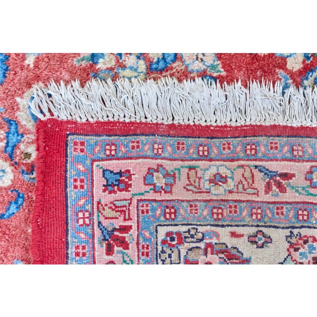 Textile Large Middle Eastern Mashad Rug For Sale - Image 7 of 9